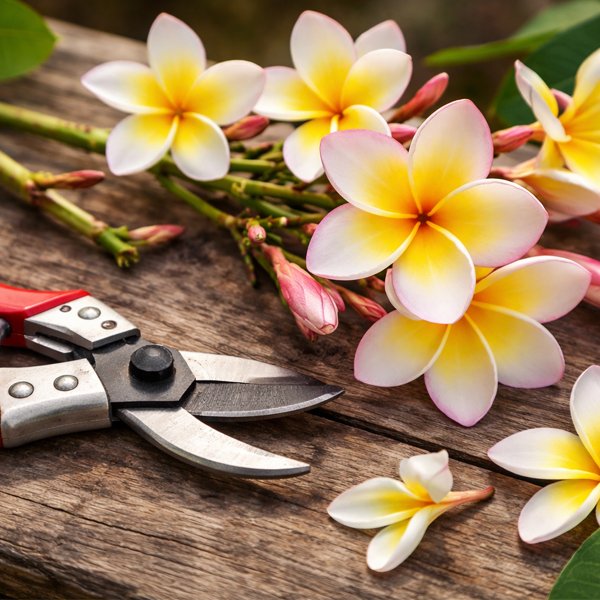 Frangipani (Plumeria) tavaszi gondozása 